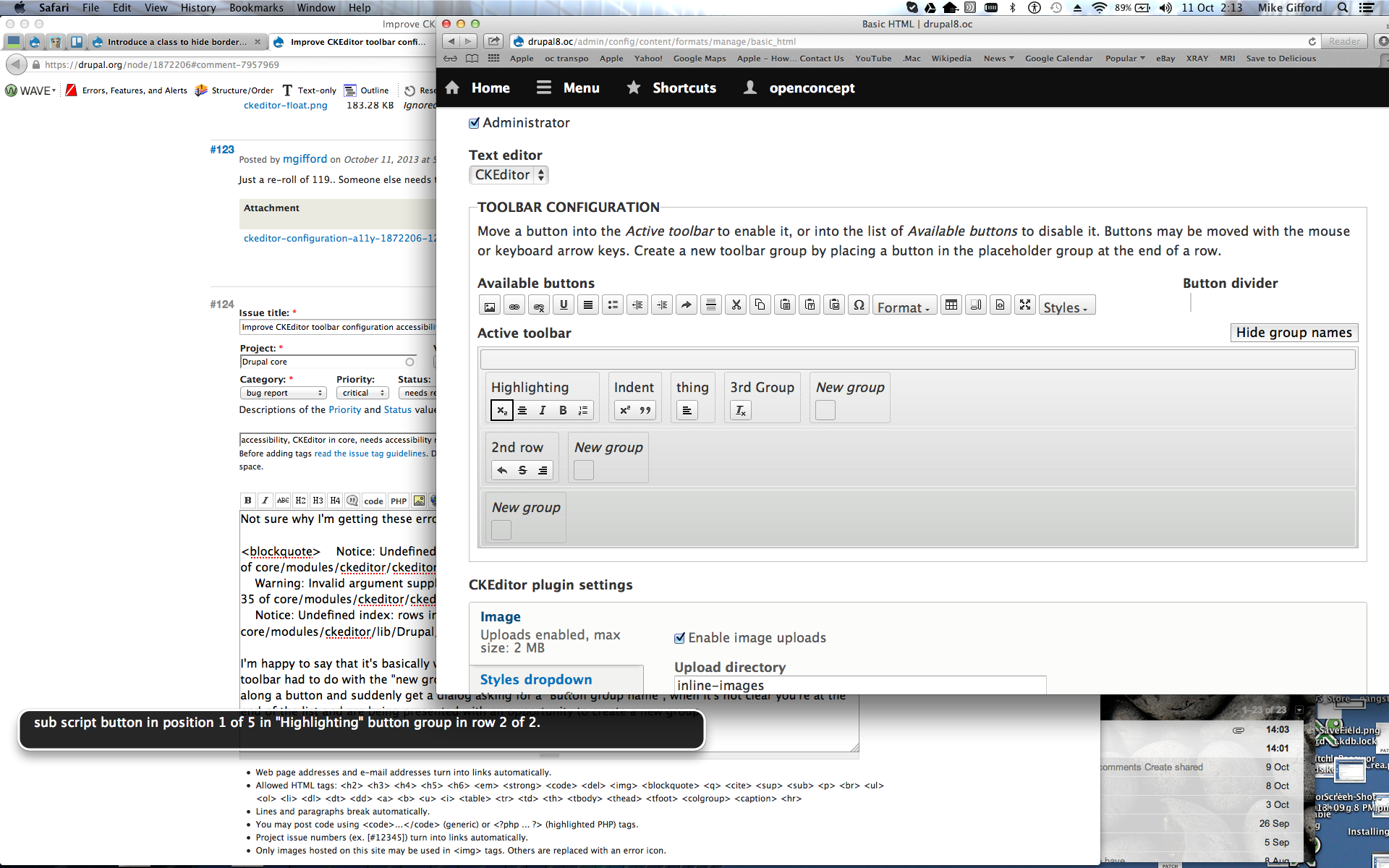 Button Group in Row 2 of 2